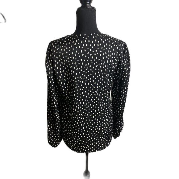 #512 DREW Black Dot Blouse - Picture 3 of 6